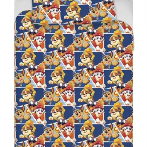 Baby sengetøj 70x100 cm - Paw Patrol - Marshall, Chase og Rubble - 100% Bomulds sengesæt