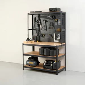 Arbejdsbord, stål/træ