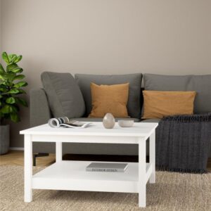 Madrid Sofabord, hvid, 81x81x45 cm
