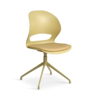 Linea swivel spisebordsstol m/siddehynde,  mustard