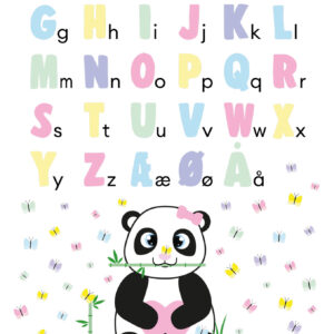 Børne Plakat - ABC Panda A3 (C3)