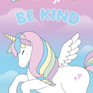 Børne plakat - ABC Unicorn always be kind A3 (D3)