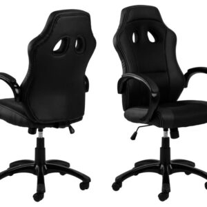 Race gamer stol - Sort