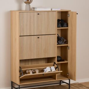 Albany skoskab, Ramme3 Skuffe og 3 Hylde 99 x 35 x 140 cm
