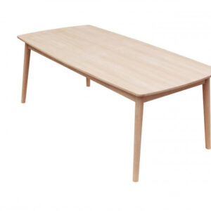 CASØ 120 Spisebord 180/270x90x75 cm, eg / hvidolie. M/Indbygget Butterfly tillægsplade