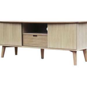 CASØ 120 Tv-bord med ben eller til Ophæng 150x40x45 cm, eg / hvidolie.
