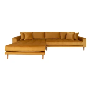 Lido Loungesofa - Velour Sennepsgul Venstrevendt