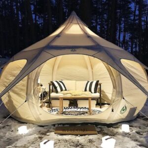 Lotus-Belle AirBud 3 Mtr. Oppusteligt Telt - Off White