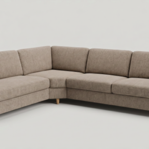 Construct 2 Korr. Favorit 2, m/45gr hjørne, hvilemodul til venstre. Skyland grey/brown. Med Posefjedre i sæde