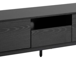 Seaford TV bord, Top MDF sort, 140x40x45 cm