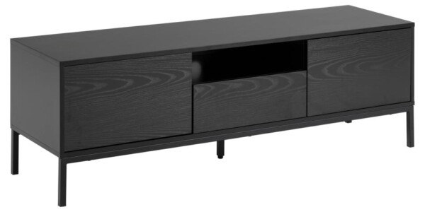 Seaford TV bord, Top MDF sort, 140x40x45 cm