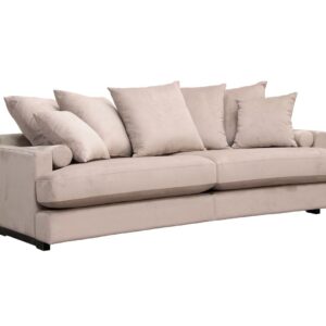 Burhéns All-In 3 pers. 228 cm. (2 delt) Meda stof/Dusty Pink- Koldskum hynder
