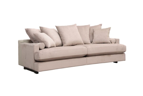 Burhéns All-In 2,5 pers. 228 cm. (2 delt) Meda stof/Dusty Pink- Koldskum hynder