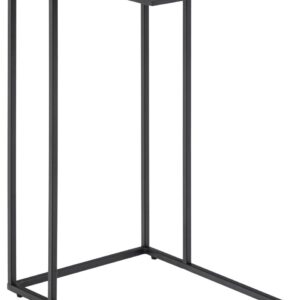 Infinity · hjørnebord - 43x35x63 cm - mat sort Izmir ru melamin, stel mat sort ru pulverlakeret stål