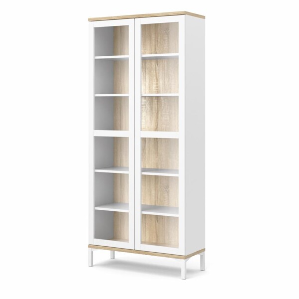 Roomers Vitrine 2 låger - Hvid