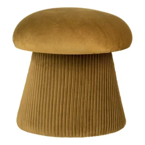 Hampton Puf, velour, okker ø41x39 cm, HN1245