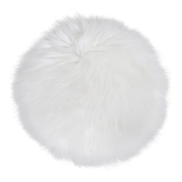 Lammeskindshynde Imiteret, hvid, Ø35 cm