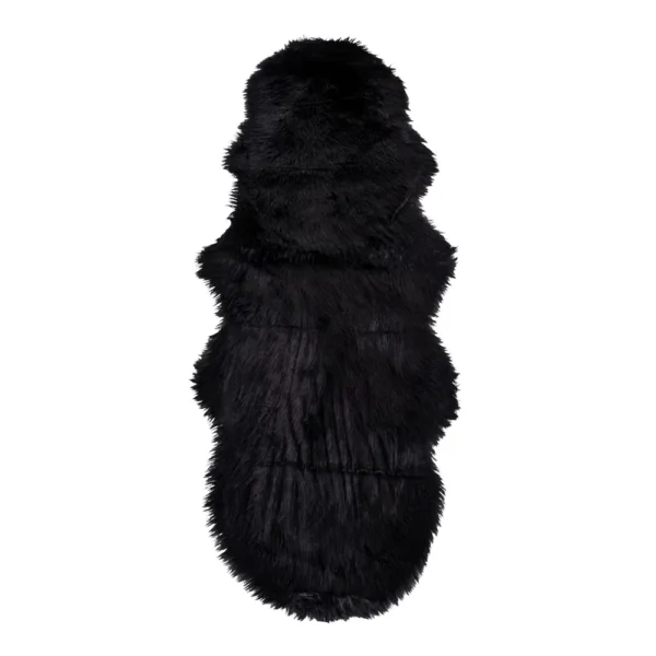 Lammeskind Imiteret, sort, 60x180 cm