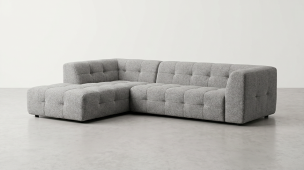 Cavo Sæt 2 OE Venstre, Vista Fabric, Grey/Black wood (Restparti - Model udgår)