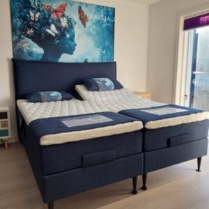 Karma Lux Elevationsseng 180x200 cm. Fjord Blå Betræk