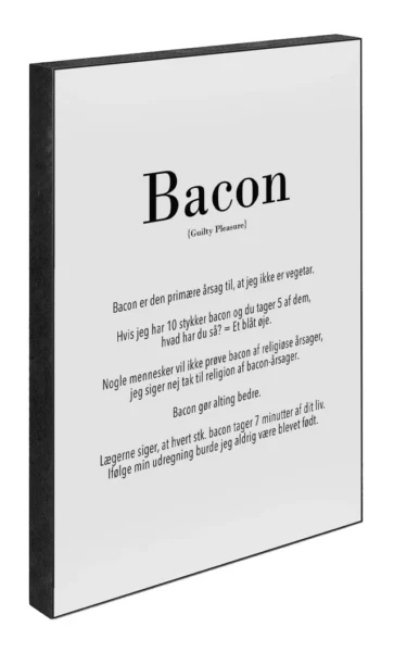 Art Block - Bacon - 21 x 15 cm