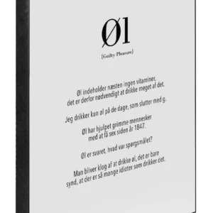 Øl - 15 x 21 cm - Dasch Design