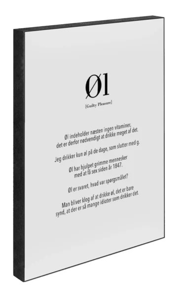 Øl - 15 x 21 cm - Dasch Design