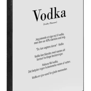 Art Block - Vodka - 21 x 15 cm