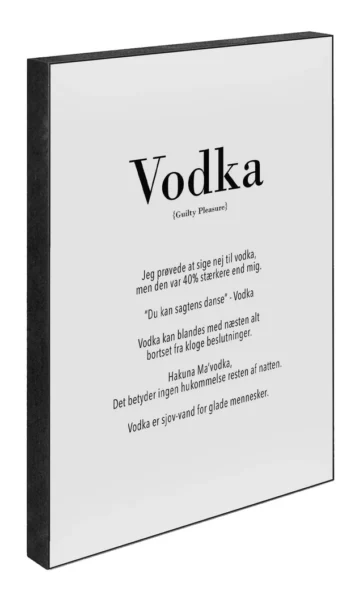 Art Block - Vodka - 21 x 15 cm