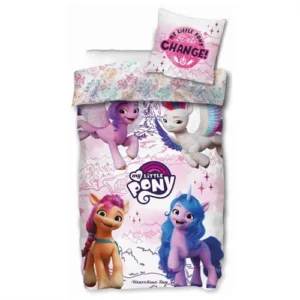 My Little Pony sengetøj - 140x200 cm - A new generation - Dynebetræk med vendbart design - 100% bomulds sengesæt