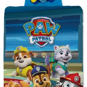 Junior sengetøj 100x140 cm - Vendbart sengesæt med Paw Patrol - One Team - 100% bomulds sengelinned