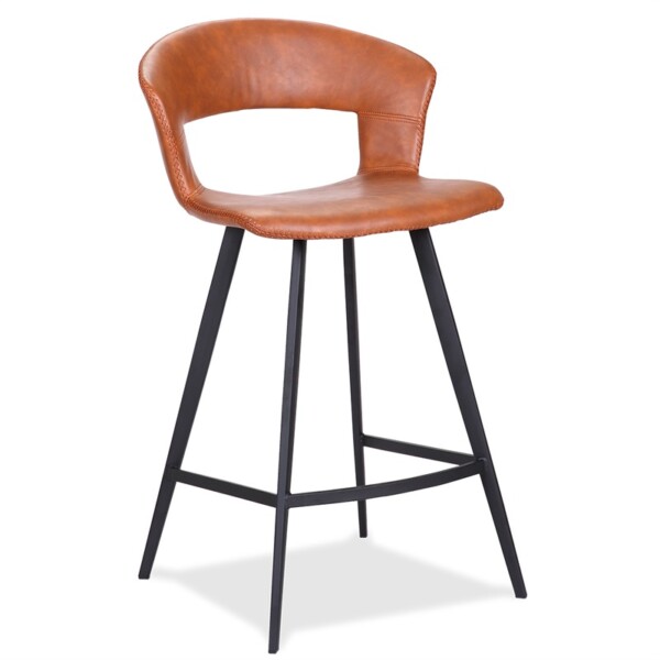 Tora Barstol - Cognac/Lysebrun PU