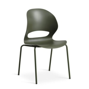 Linea frame dining chair, olive/olive