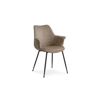 Nadia Spisebordsstol m/Armlæn UF Stof, beige