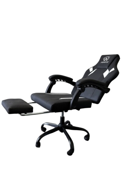 Gamer Stol - PU - Sort & Hvid