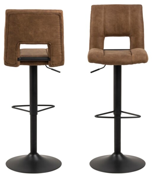 Sylvia barstol, Preston stof lysebrun 22