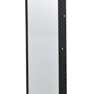 Malone Spejl, Sort/guld, 53x2x170 cm
