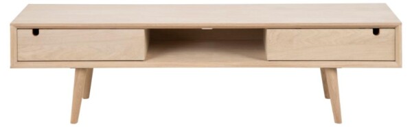 Century TV-Bord. Hvidpigmenteret Egetræ