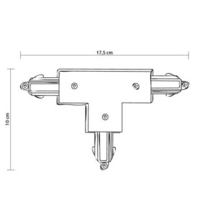 T-Connector Halo Track - Hvid