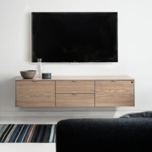 Skovby SM931 TV-Bord m/Indbygget Remote link. Naturolieret egetræ Finér