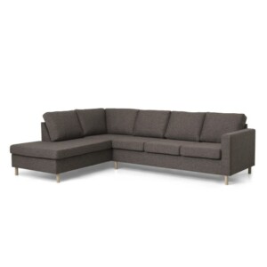 Stavanger set 2 OE left, Dark brown/birch