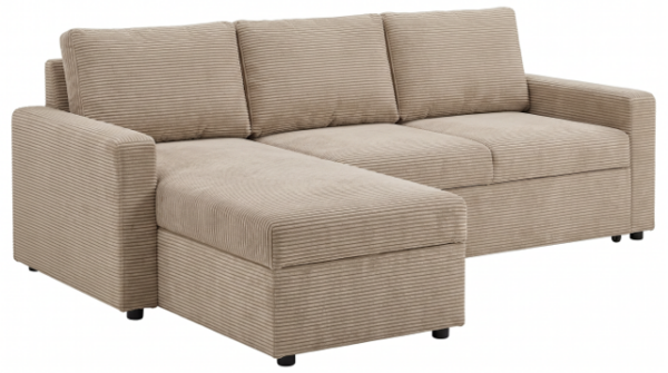 Sacramento sovesofa m/Vendbar chaiselong. Wind Beige 70