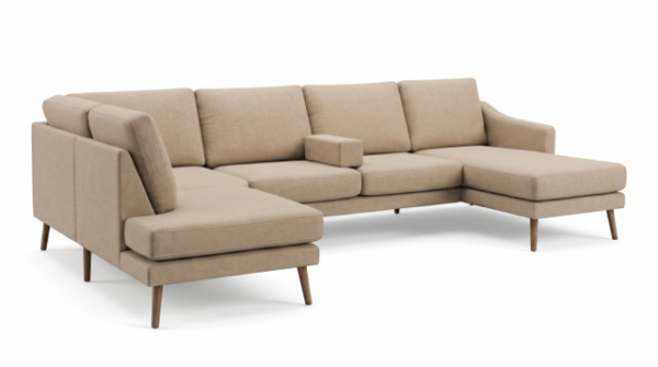 London/Verona Slim U-sofa m/Chaiselong til Højre.