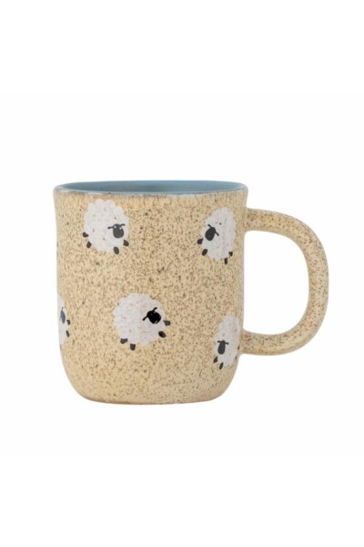 Dolly Kop, Beige, Stentøj, får motiv,